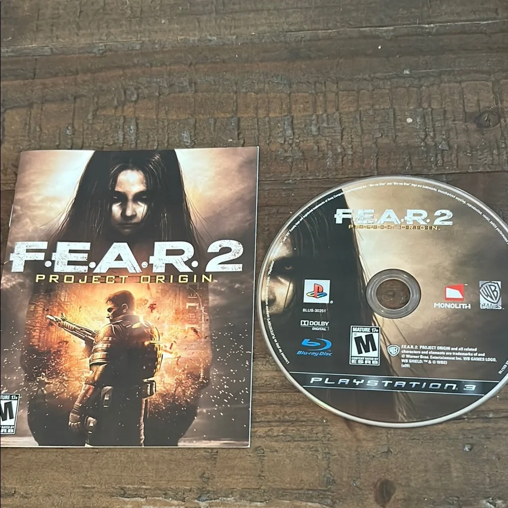 Sony Black Video Game F.E.A.R. 2 for PlayStation 3
